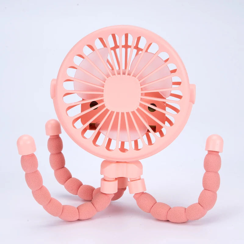 Ventilateur Clip USB Gaelo — Mini Octopus pour Poussette