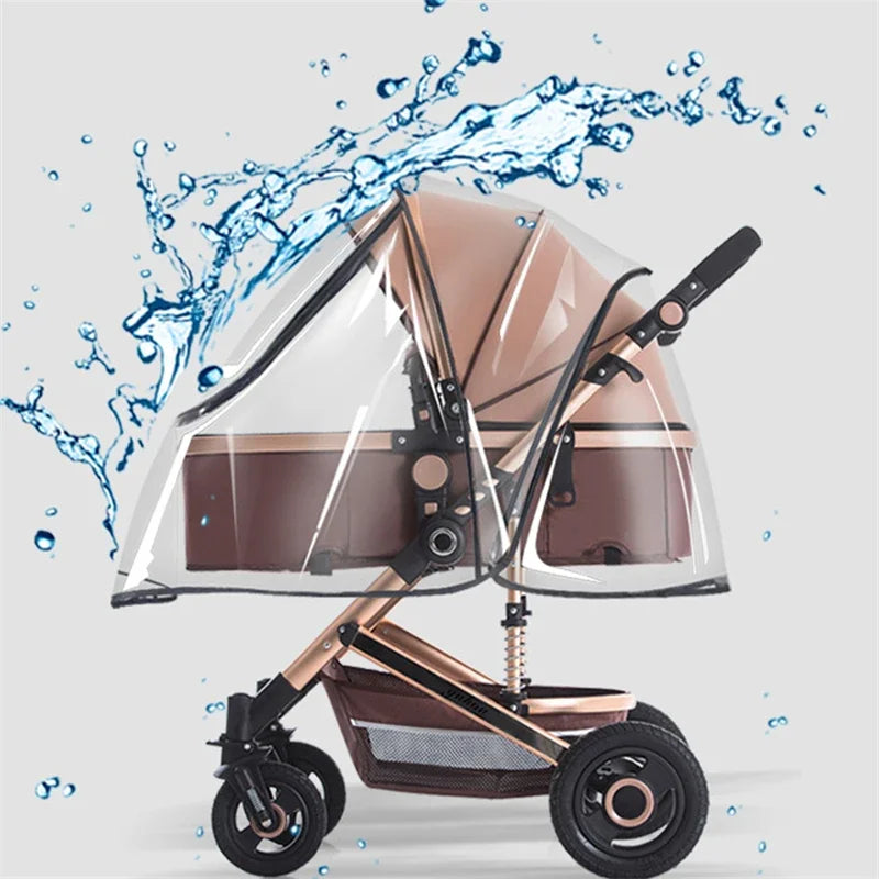 Housse de Pluie Universelle Gaelo — Protection Imperméable Transparente pour Poussette