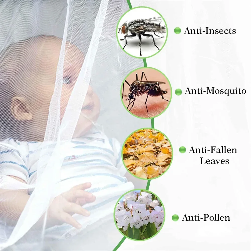 Moustiquaire Universelle Gaelo — Filet Anti-Insectes pour Poussette et Couffin